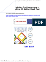 Dwnload Full Business Statistics For Contemporary Decision Making 8th Edition Black Test Bank PDF