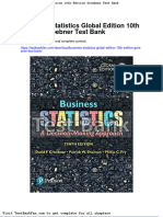 Dwnload Full Business Statistics Global Edition 10th Edition Groebner Test Bank PDF