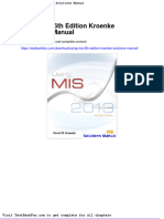 Dwnload Full Using Mis 6th Edition Kroenke Solutions Manual PDF