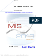 Dwnload Full Using Mis 6th Edition Kroenke Test Bank PDF
