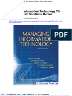 Dwnload Full Managing Information Technology 7th Edition Brown Solutions Manual PDF