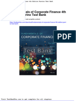 Fundamentals of Corporate Finance 4th Edition Parrino Test Bank