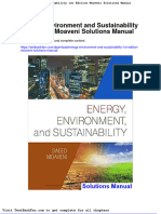 Dwnload Full Energy Environment and Sustainability 1st Edition Moaveni Solutions Manual PDF