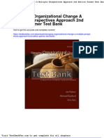 Dwnload Full Managing Organizational Change A Multiple Perspectives Approach 2nd Edition Palmer Test Bank PDF