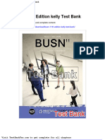 Dwnload Full Busn 11th Edition Kelly Test Bank PDF