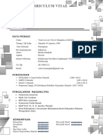 Curriculum Vitae: Data Pribadi