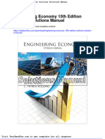 Dwnload Full Engineering Economy 15th Edition Sullivan Solutions Manual PDF