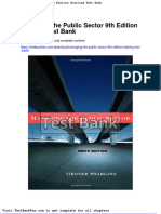 Dwnload Full Managing The Public Sector 9th Edition Starling Test Bank PDF