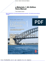 Dwnload Full Engineering Materials 1 4th Edition Jones Solutions Manual PDF
