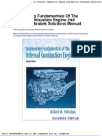 Dwnload Full Engineering Fundamentals of The Internal Combustion Engine 2nd Edition Pulkrabek Solutions Manual PDF