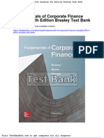 Dwnload Full Fundamentals of Corporate Finance Canadian 9th Edition Brealey Test Bank PDF