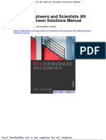 Dwnload Full C For Engineers and Scientists 4th Edition Bronson Solutions Manual PDF