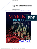 Dwnload Full Marine Biology 10th Edition Castro Test Bank PDF