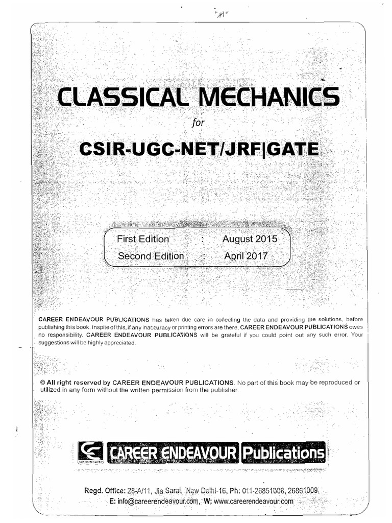 Clasical Mechanics | PDF