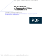 Dwnload Full Fundamentals of Database Management Systems 2nd Edition Gillenson Solutions Manual PDF