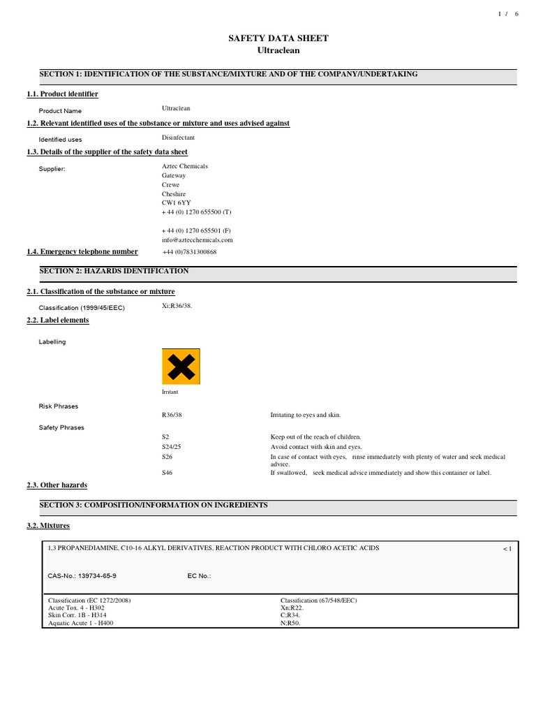 Ultra Clean PDF Chemical Substances Chemistry