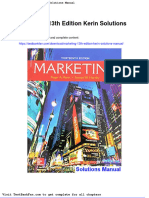 Dwnload Full Marketing 13th Edition Kerin Solutions Manual PDF