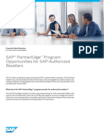 SAP PartnerEdge Program - Opportunities For SAP-Authorized Resellers