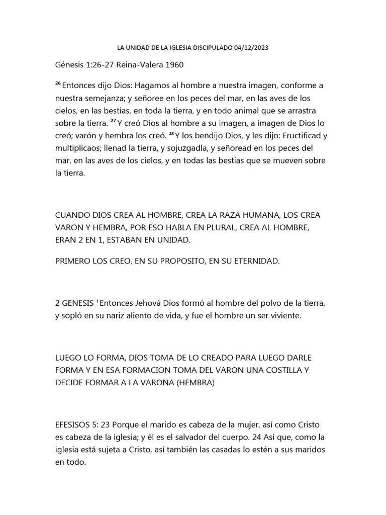 La Unidad en Cristo y la Iglesia | PDF | Cristo (título) | Imagen de dios