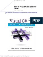 Dwnload Full Visual C How To Program 6th Edition Deitel Test Bank PDF