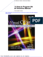 Dwnload Full Visual C 2012 How To Program 5th Edition Deitel Solutions Manual PDF