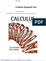 Dwnload Full Calculus 3rd Edition Rogawski Test Bank PDF