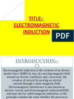 Electromagnetic Induction (Emi) (Phy)