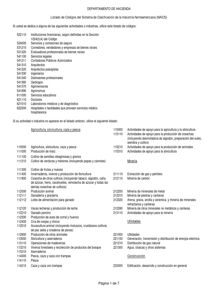 Naics es pdf agricultura transporte