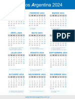 Calendario 2024 Feriados Argentina