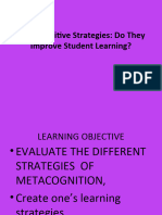 Metacognitive Strategies