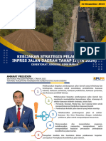 Kebijakan Strategis Pelaksanaan Inpres Jalan Daerah Tahap II (TA 2024)