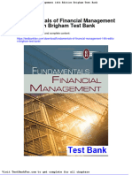 Dwnload Full Fundamentals of Financial Management 14th Edition Brigham Test Bank PDF
