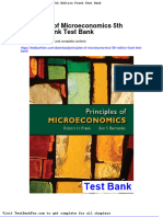 Dwnload Full Principles of Microeconomics 5th Edition Frank Test Bank PDF