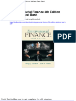 Dwnload Full Entrepreneurial Finance 5th Edition Adelman Test Bank PDF