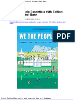 Dwnload Full We The People Essentials 10th Edition Ginsberg Test Bank PDF