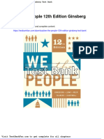 Dwnload Full We The People 12th Edition Ginsberg Test Bank PDF
