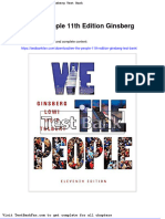 Dwnload Full We The People 11th Edition Ginsberg Test Bank PDF