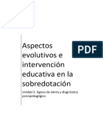 Aspectos Evolutivos e Intervención Educativa en La Sobredotación - Unidad 3