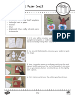 Christmas Gonk Paper Craft Instructions