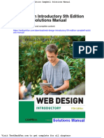 Dwnload Full Web Design Introductory 5th Edition Campbell Solutions Manual PDF