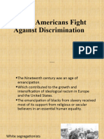 Black Americans Fight Against Discrimination