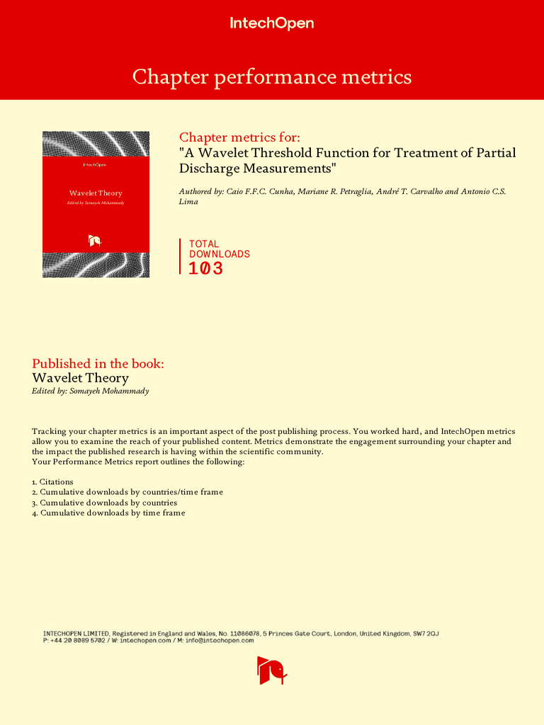 InTechOpen Chapter Performance Metrics | PDF