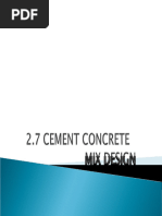 2.2 - Cement Concrete Mix Design