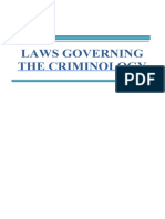 Laws Governing The Criminology Module Group 5 BSC 1102