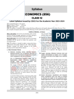 ISC 12 Economics Syllabus