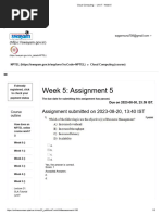 Cloud Computing - Unit 7 - Week 5