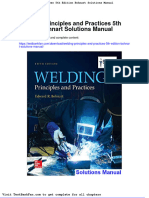 Dwnload Full Welding Principles and Practices 5th Edition Bohnart Solutions Manual PDF
