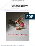 Dwnload Full Fundamentals of Human Physiology 4th Edition Sherwood Test Bank PDF