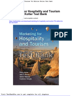 Dwnload Full Marketing For Hospitality and Tourism 7th Edition Kotler Test Bank PDF