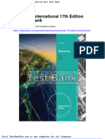 Dwnload Full Marketing International 17th Edition Hult Test Bank PDF